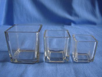 square glass holders